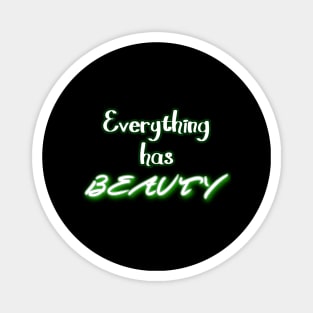 Everything has Beauty Magnet